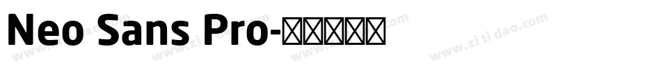 Neo Sans Pro字体转换